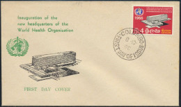 Sri Lanka Ceylon Brief 346 Weltgesundheitsorganisation WHO Als FDC 1966 - Sri Lanka (Ceylon) (1948-...)