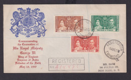 Trinidat & Tobago R Brief MIF Krönung King Georg & Queen Elisabeth New York USA - Trinidad Y Tobago (1962-...)