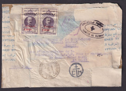 Somalia Zensur Brief MEF 3 Fr Rotes Kreuz Frankreich Kolonien Mit Rotem Aufdruck - Somalia (1960-...)