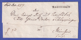 Bayern Vorphila-Brief Mit Rayon-Stempel R.4.ROSENHEIM Nach München 1810er Jahre - Sonstige & Ohne Zuordnung