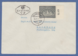Österreich 1952 Sondermarke Katholikentag Mi.-Nr. 977 Auf FDC O SALZBURG - Cartas & Documentos