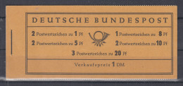 Bund Heuss Markenheftchen Liegendes Wz. Gute Type I  MH Mi.-Nr. 4 YI **  - 1951-1970