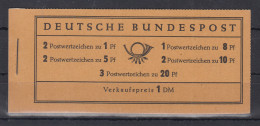 Bund Heuss Markenheftchen Type I Liegendes Wz.  MH Mi.-Nr. 4 YI **  - 1951-1970