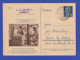 DDR 1954 Sonderpostkarte P56/02 Bauberufe 1954 Gel. Gest. BOXDORF - Altri & Non Classificati