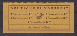 Bund Heuss Markenheftchen MH Mi.-Nr. 4 X U  ** - 1951-1970