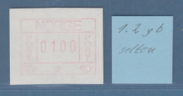 Norwegen / Norge Frama-ATM 1978, Aut.-Nr. 2  Y-Papier Farbe Braunrot Wert 100 ** - Timbres De Distributeurs [ATM]
