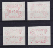 Norwegen / Norge Frama-ATM Mi.-Nr. 3.1b Satz 210-250-350-400 ** - Machine Labels [ATM]