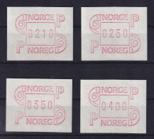 Norwegen / Norge Frama-ATM Mi.-Nr. 3.2b Satz 210-250-350-400 ** - Machine Labels [ATM]