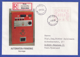 Norwegen / Norge Frama-ATM Mi.-Nr. 2.1b Hoher Wert 650 Auf R-FDC OSLO-Majorstua - Machine Labels [ATM]