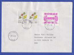 Norwegen / Norge Frama-ATM Mi-Nr. 2.1a Wert 20 In MIF Auf Brief LILLEHAMMER 1981 - Timbres De Distributeurs [ATM]