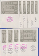 Norwegen / Norge Frama-ATM Mi.-Nr.1   Set 10 Maximumkarten NORWEX 80  - Machine Labels [ATM]