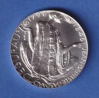 Tschechien 1996 Silbermünze 200 Kronen 200. Geburtstag J.-G. Deburau Stg - Tsjechië