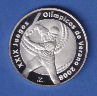 Kuba 2006 Silbermünze Olympia Baseball 10 Pesos 20g, Ag999 PP - Andere - Amerika