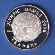Korea 2006 Silbermünze Olympia Bogenschießen 5 Won 20g, Ag999 PP - Altri – Asia