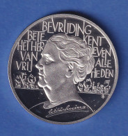 Niederlande 1995 Silbermünze Königin Wilhelmina 25 ECU Ca. 25g Ag925 PP - Other & Unclassified