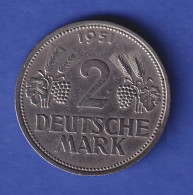 Bundesrepublik Deutschland 1951 Kursmünze 2 DM 1951 F - Sonstige & Ohne Zuordnung