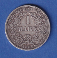 Deutsches Kaiserreich Silber-Kursmünze 1 Mark 1886 F - Altri & Non Classificati