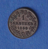 Bayern Silbermünze 1 Kreuzer 1860  - Andere & Zonder Classificatie