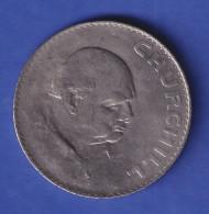 Großbritannien Kursmünze 5 Shilling Sir Winston Churchill 1965 - Sonstige & Ohne Zuordnung