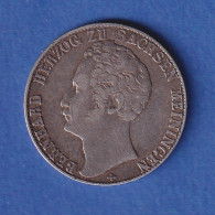 Sachsen-Meiningen Silbermünze 1/2 Gulden Herzog Bernhard 1841 Ss-vz - Autres & Non Classés