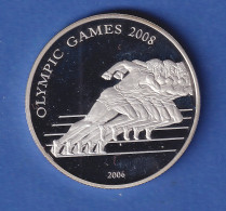 Somalia 2006 Silbermünze Olympia Sprint 4000 Shillings 25g, Ag925 PP - Sonstige – Afrika