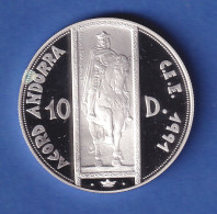 Andorra 1995 Silbermünze Ramon Berenguer III. 10 Diners/ECU 31,47g Ag925 PP - Andorre