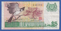 Singapur 1976 Banknote 5 Dollars, Leicht Gebraucht - Sonstige – Asien