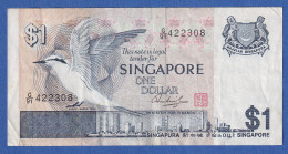 Singapur 1976 Banknote 1 Dollar, Leicht Gebraucht - Autres - Asie