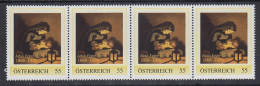 Österreich Meine Marke Albin Egger-Lienz Maria M. Kind Wert 0,55 ** 4er-Streifen - Personnalized Stamps