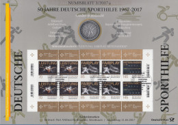 Bundesrepublik Numisblatt 3/2017 Sporthilfe Mit 20-Euro-Gedenkmünze  - Collezioni