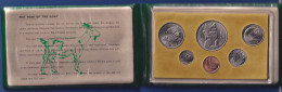 Singapur 1979 Offizieller Kursmünzensatz Im Wattierten Folder - Jahr Der Ziege - Other - Asia