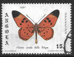 Angola – 1982 Butterflies 15. Kz Used Stamp - Angola