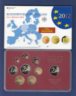 Bundesrepublik EURO-Kursmünzensatz 2012 G Spiegelglanz-Ausführung PP - Sets De Acuñados &  Sets De Pruebas