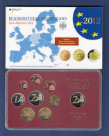 Bundesrepublik EURO-Kursmünzensatz 2012 F Spiegelglanz-Ausführung PP - Mint Sets & Proof Sets