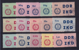 DDR 1963 Dienstmarken C Mi.-Nr. 1-15 Mit Ungültig-Stempel - Usati