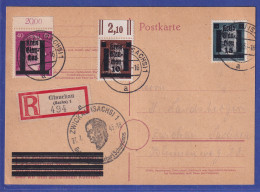 Lokalausgaben Glauchau 1945 Mi.-Nr. 1, 3 Und 15 Auf R-Postkarte Nach Zwickau - Storia Postale