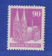 Bizone Bautenserie 90Pfg Kölner Dom Eng Gez.K14 Mi.-Nr. 96 IV W A **  - Mint