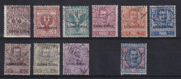 Italienisch-Eritrea 1903 Freimarken Adler / Emanuel III.  Mi.-Nr. 19-29 * / O - Erythrée