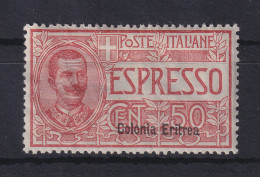 Italienisch-Eritrea 1921 Eilmarke 50 C. Mi.-Nr. 52 Ungebraucht * - Erythrée