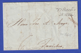 Österreich Geschäftsbrief Mit Zweizeiler VILLACH 1850 - ...-1850 Prephilately