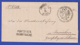 Österreich Dienstbrief Mit Zweizeiler PORTOFREIE DIENSTSACHE 1876 - ...-1850 Prephilately