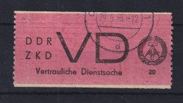 DDR Dienstmarke D Für Vertrauliche Dienstsachen Mi.-Nr. 1A Gestempelt - Gebraucht