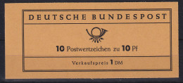 Bundesrepublik 1961 Th. Heuss Markenheftchen Mi.-Nr. MH 6 E ** - 1951-1970