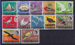 Pitcairn Islands 1964 Bounty, Einheimische Vögel Mi.-Nr. 39-50 (51 Fehlt) ** - Pitcairn Islands