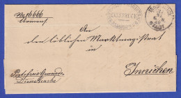 Österreich Dienstbrief Mit Rundstempel INNSBRUCK STADT 1888 - ...-1850 Prefilatelia