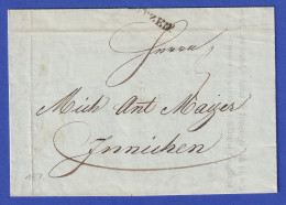 Österreich Geschäftsbrief Mit Einzeiler BOTZEN 1836 - ...-1850 Voorfilatelie