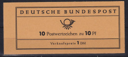 Bundesrepublik 1961 Markenheftchen Th. Heuss Mi.-Nr. MH 6 E ** - 1951-1970