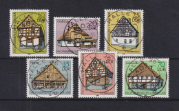 DDR 1981 Fachwerkbauten Mi.-Nr. 2623-2628 Zentrisch Gest. HALLE - Gebraucht