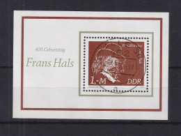 DDR 1980 Frans Hals Mi.-Nr. Block 61 Zentrisch Gest. HALLE - Gebraucht