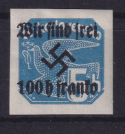 Sudetenland (Rumburg) 1938 Freimarke 100 H Auf 5 H Mi.-Nr. 28 Postfrisch ** - Sudetenland